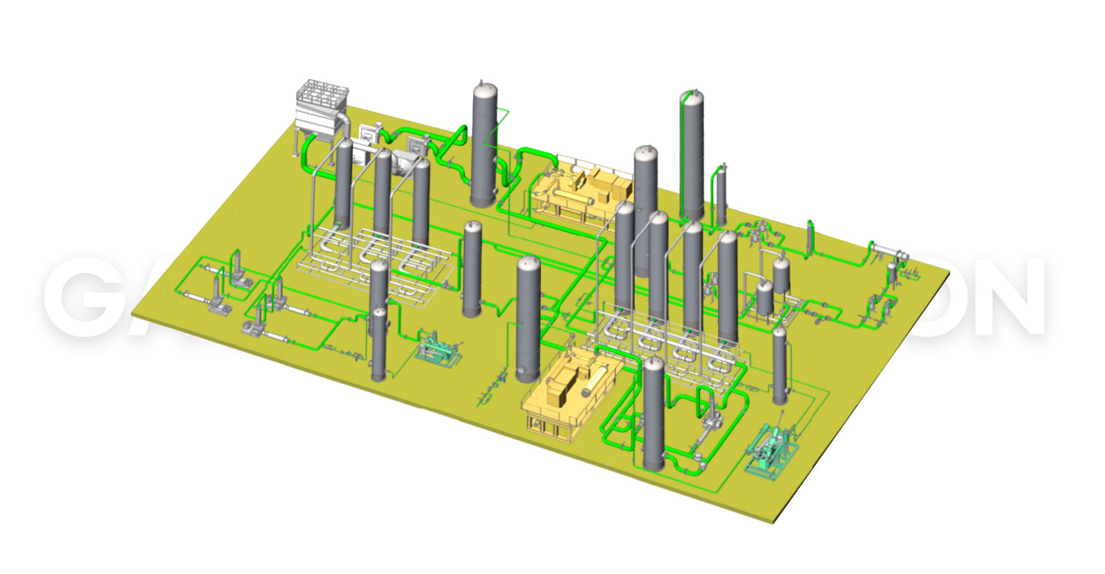 Aspe offers effective CO2 recovery solutions through its expertise in hydrogen plant, and Pressure Swing Adsorption.