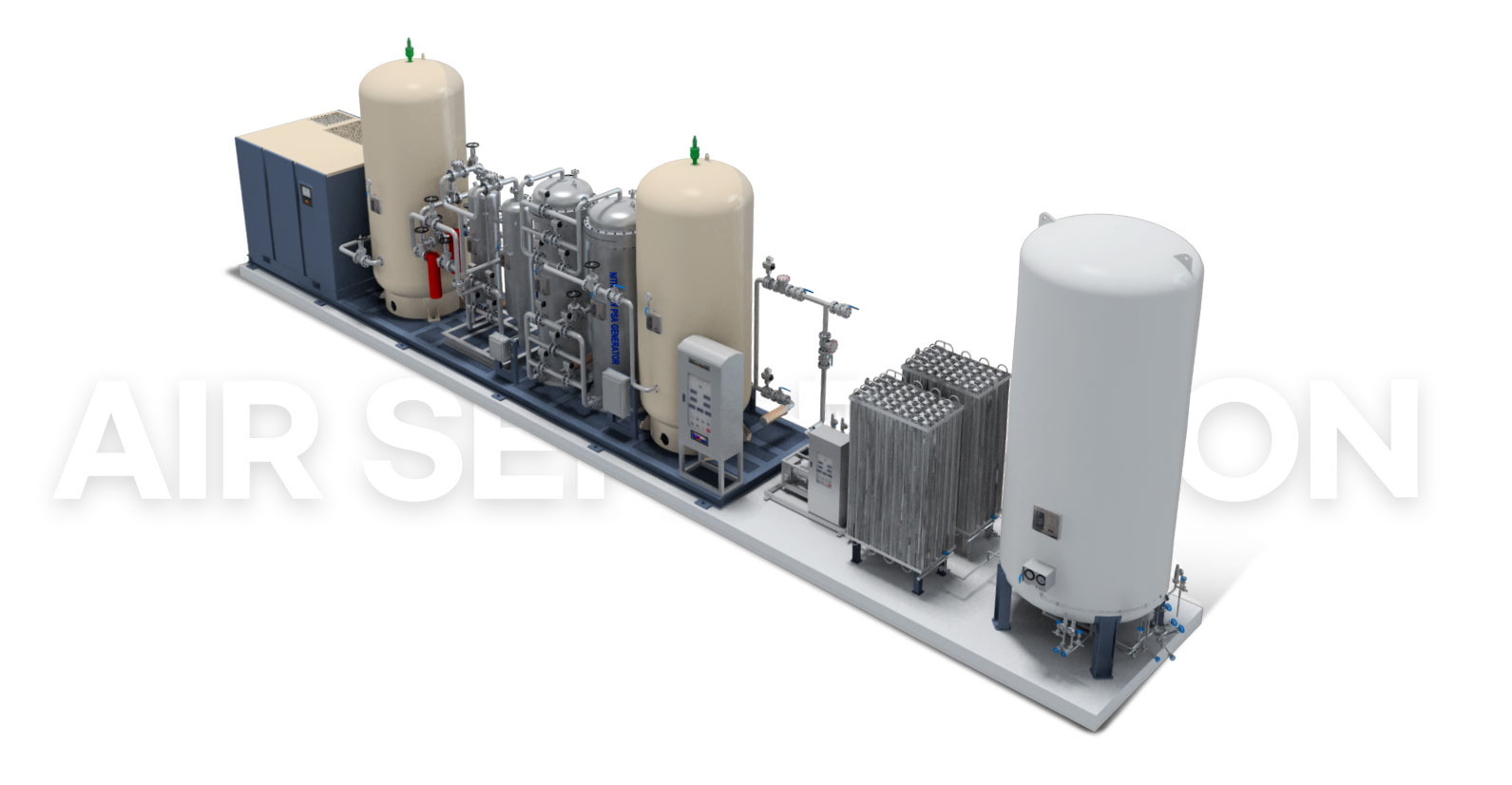 Aspe offers effective N2 PSA Package solutions through its expertise in PSA Oxygen Generation and soec electrolysis.