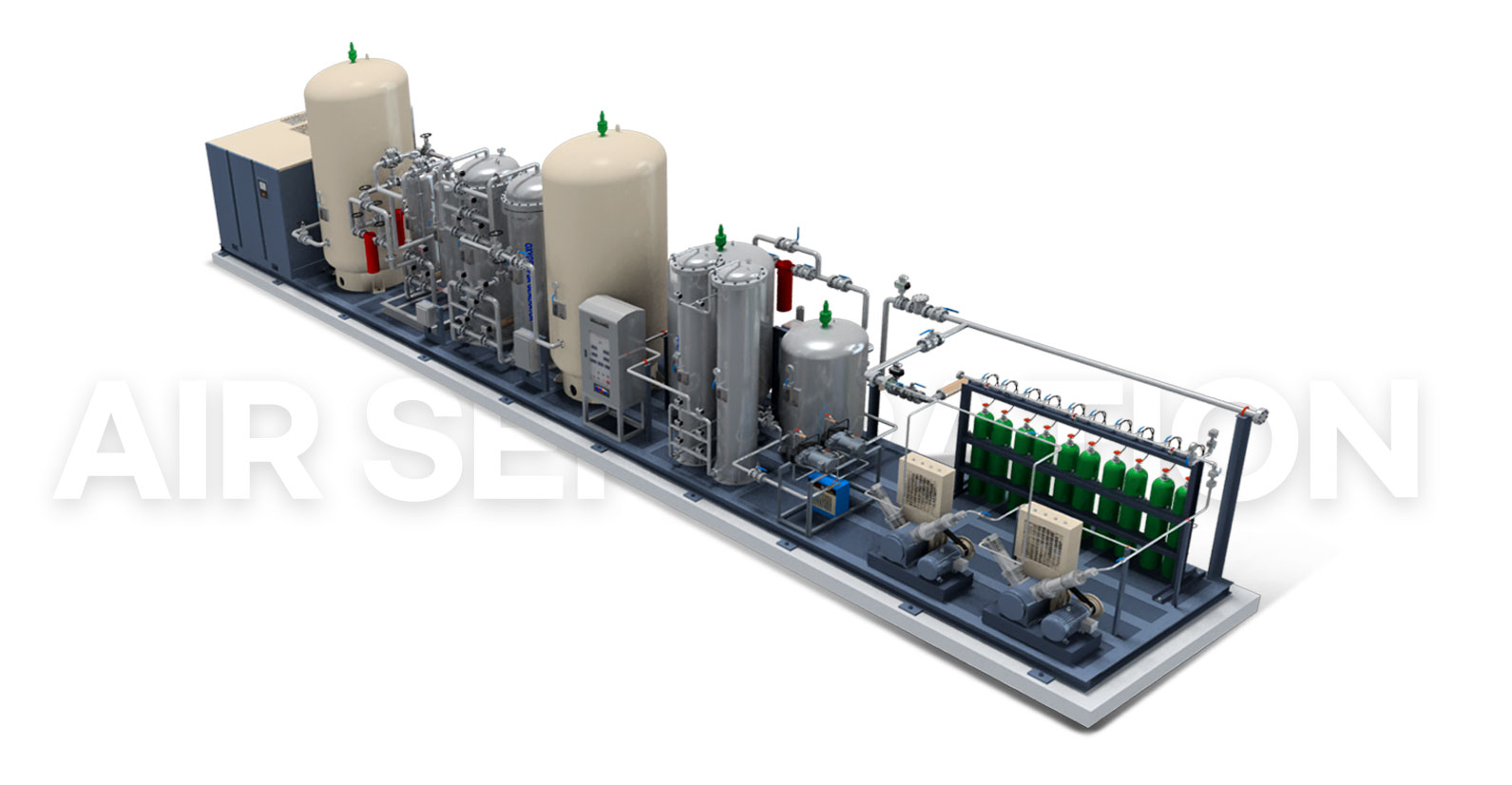 Aspe offers effective O2 purifier Package solutions through its expertise in hydrogen plant process and Deoxygenation.